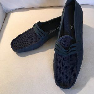 Robert Wayne Men's Blue Croc Loafer's